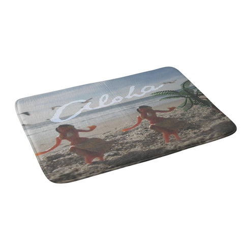 Deb Haugen Aloha Pastel Girls Memory Foam Bath Mat