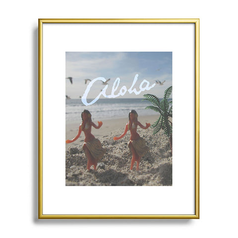 Deb Haugen Aloha Pastel Girls Metal Framed Art Print