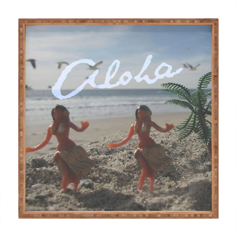 Deb Haugen Aloha Pastel Girls Square Tray