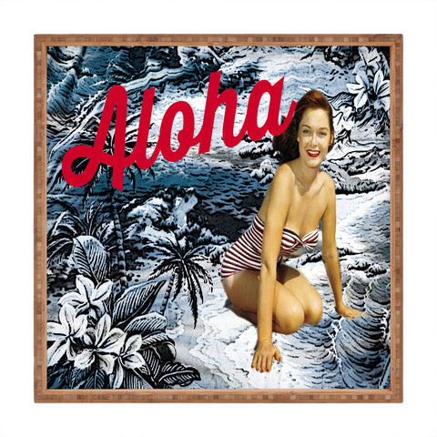 Deb Haugen Aloha Wahine Square Tray