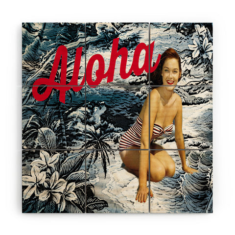 Deb Haugen Aloha Wahine Wood Wall Mural