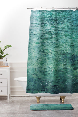 Deb Haugen Aquarelle Shower Curtain And Mat