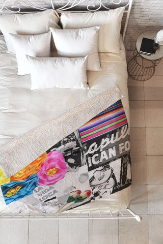 Deb Haugen Baja Surf Trip Fleece Throw Blanket