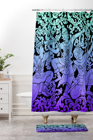 Deb Haugen Bali Dance Shower Curtain And Mat