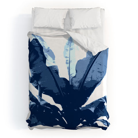 Deb Haugen Bananarama Navy Duvet Cover