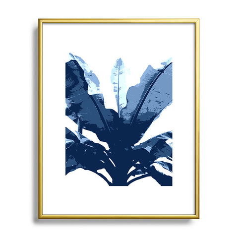 Deb Haugen Bananarama Navy Metal Framed Art Print
