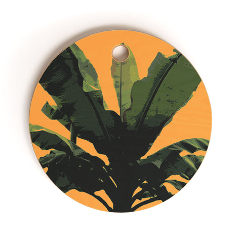 Deb Haugen Bananarama orange Cutting Board Round