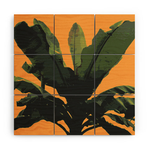 Deb Haugen Bananarama orange Wood Wall Mural
