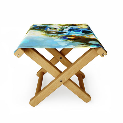 Deb Haugen Beach Bubbles Folding Stool