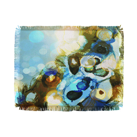 Deb Haugen Beach Bubbles Throw Blanket