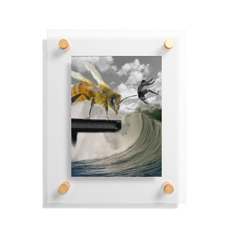 Deb Haugen Bee a surfer Floating Acrylic Print