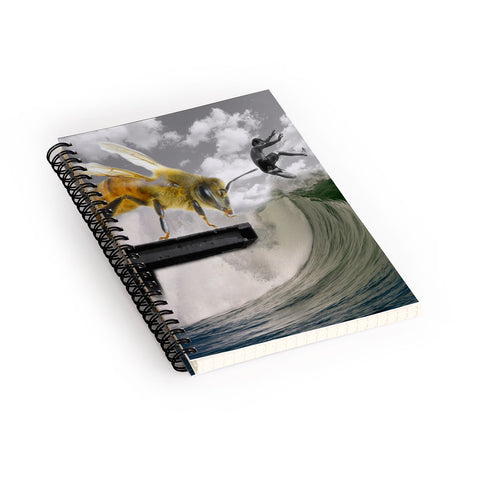 Deb Haugen Bee a surfer Spiral Notebook
