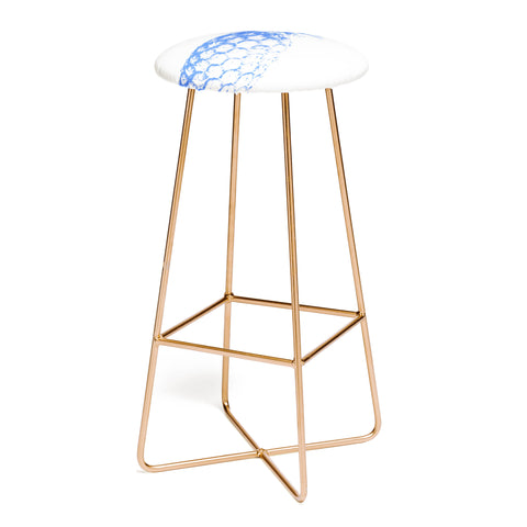 Deb Haugen blu pineapple Bar Stool