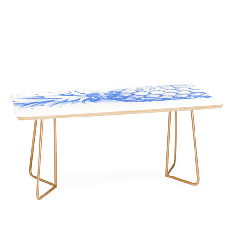 Deb Haugen blu pineapple Coffee Table