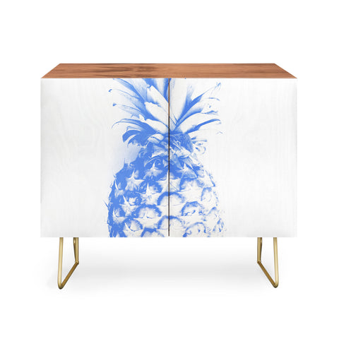 Deb Haugen blu pineapple Credenza