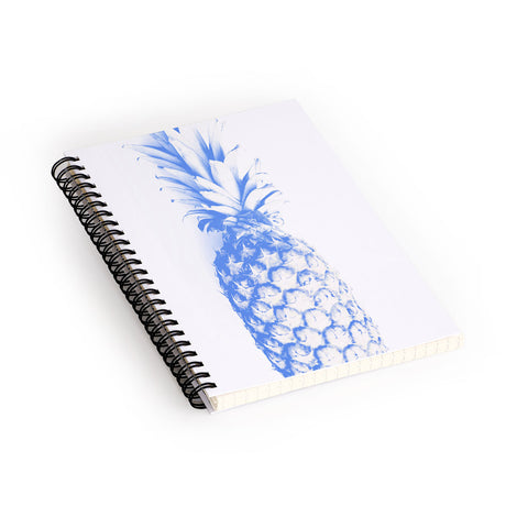 Deb Haugen blu pineapple Spiral Notebook