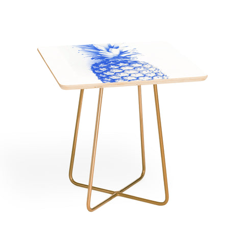 Deb Haugen blu pineapple Side Table
