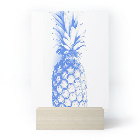 Deb Haugen blu pineapple Mini Art Print