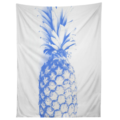 Deb Haugen blu pineapple Tapestry