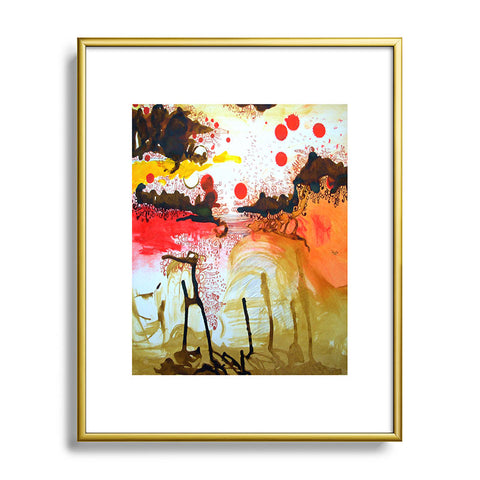 Deb Haugen Cave Ink Metal Framed Art Print