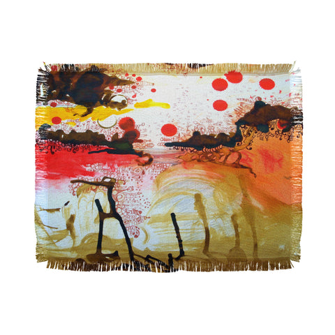 Deb Haugen Cave Ink Throw Blanket