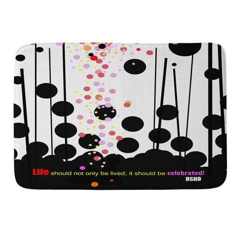 Deb Haugen Celebrate Osho Memory Foam Bath Mat