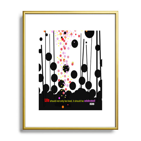 Deb Haugen Celebrate Osho Metal Framed Art Print