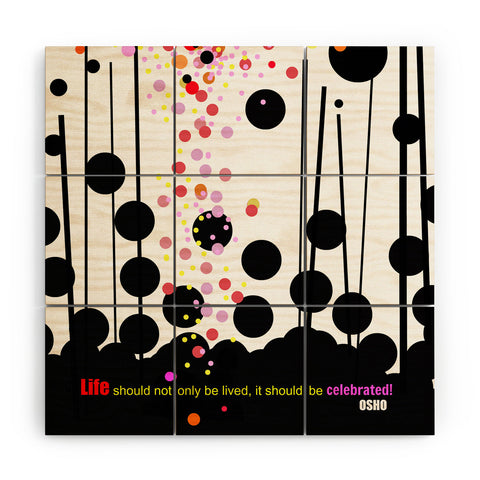 Deb Haugen Celebrate Osho Wood Wall Mural