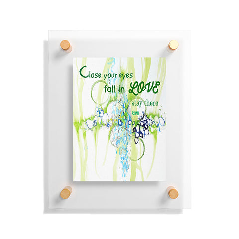 Deb Haugen Close Your Eyes Floating Acrylic Print