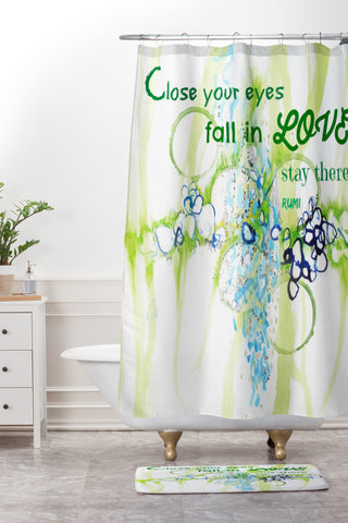 Deb Haugen Close Your Eyes Shower Curtain And Mat