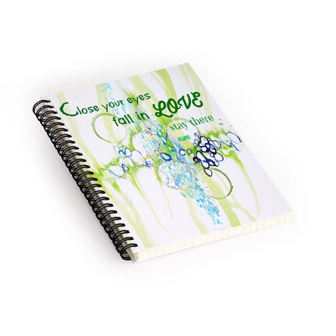 Deb Haugen Close Your Eyes Spiral Notebook