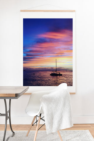 Deb Haugen Come Sail Away Art Print And Hanger