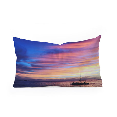 Deb Haugen Come Sail Away Oblong Throw Pillow