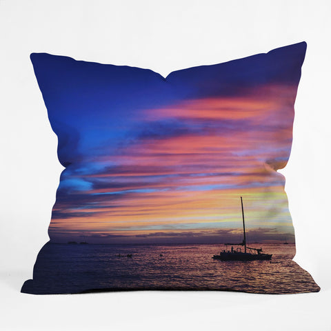Deb Haugen Come Sail Away Outdoor Throw Pillow