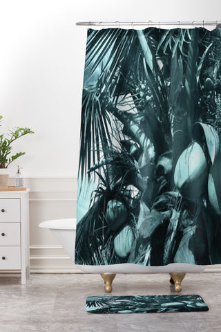 Deb Haugen cool coco Shower Curtain And Mat