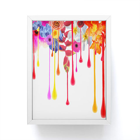 Deb Haugen Drip Fleur Framed Mini Art Print