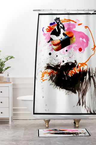 Deb Haugen Flying Musubi Shower Curtain And Mat