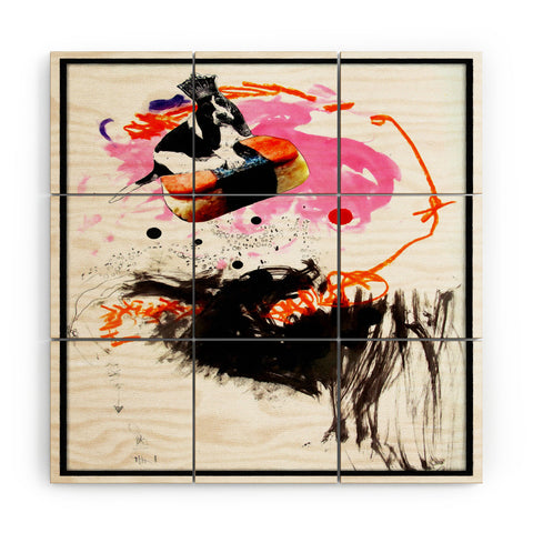 Deb Haugen Flying Musubi Wood Wall Mural