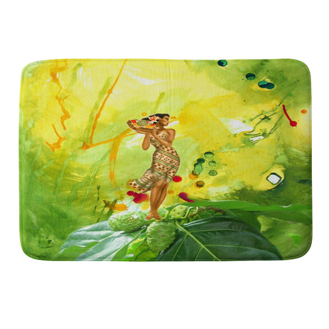 Deb Haugen Fruit Lady Memory Foam Bath Mat
