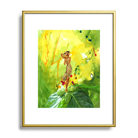 Deb Haugen Fruit Lady Metal Framed Art Print