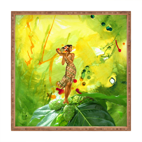 Deb Haugen Fruit Lady Square Tray