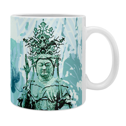 Deb Haugen Garden Corner Turquoise Coffee Mug
