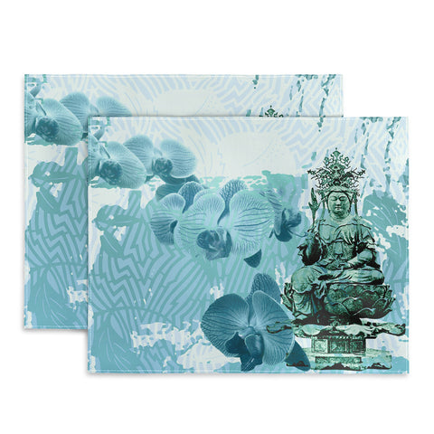 Deb Haugen Garden Corner Turquoise Placemat