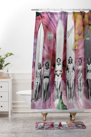 Deb Haugen Girl Vibe Shower Curtain And Mat
