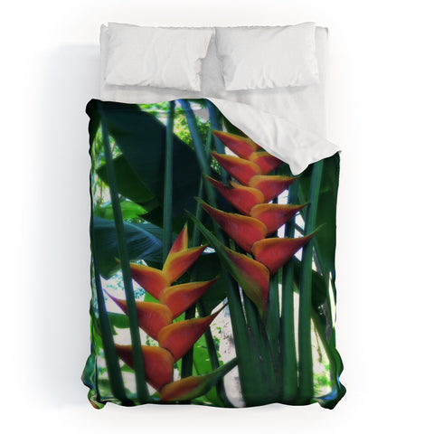 Deb Haugen Haleiwa Heliconia Duvet Cover
