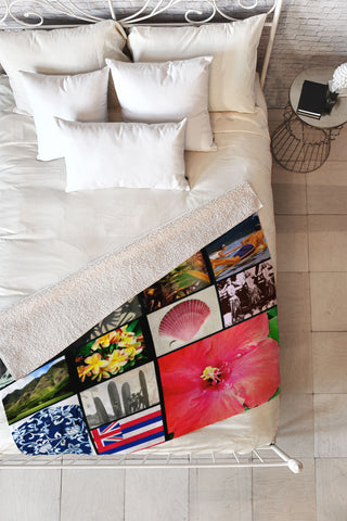 Deb Haugen Hawaii Two Fleece Throw Blanket