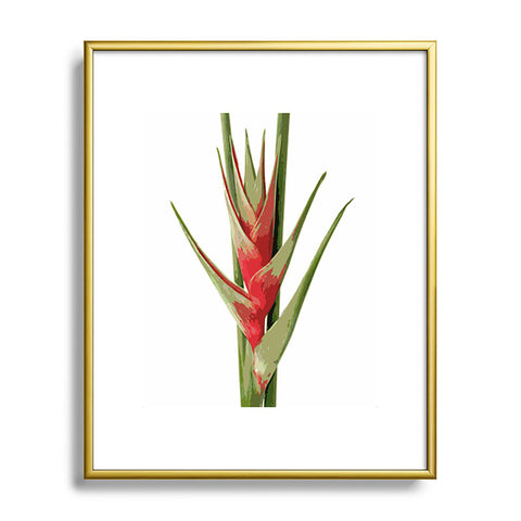 Deb Haugen Heliconia 2 Metal Framed Art Print