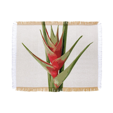 Deb Haugen Heliconia 2 Throw Blanket