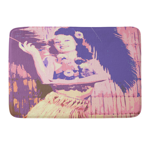 Deb Haugen Hula Honey pastel Memory Foam Bath Mat