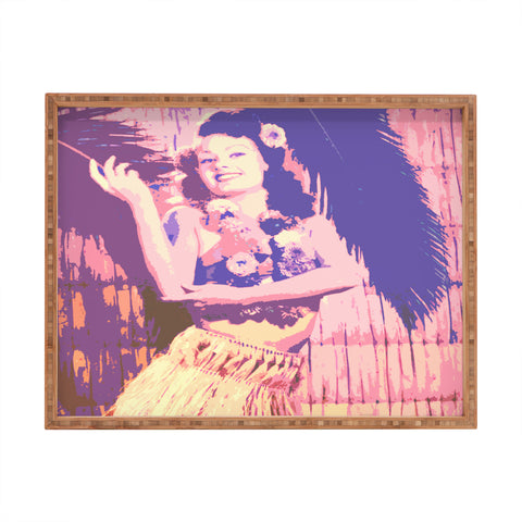 Deb Haugen Hula Honey pastel Rectangular Tray